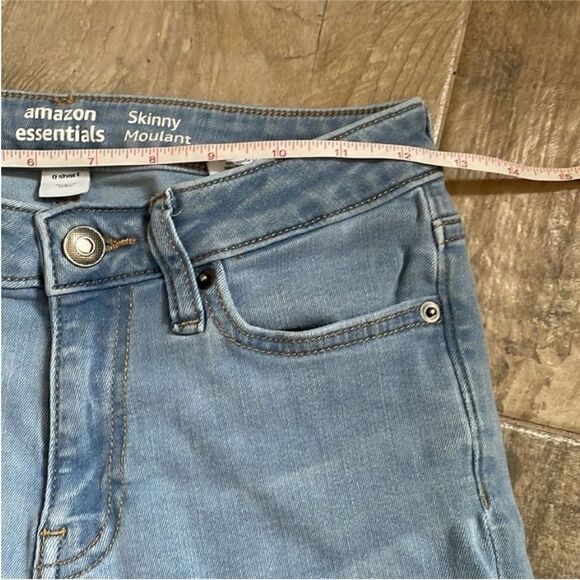 Skinny Ankle Blue Jeans 25 High Rise Classic Light Wash Jegging Pants 0 Normcore - Picture 7 of 10